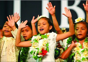 joy — The Children of the World perform at Convocation Friday, Sept. 20, after the completion of Global Focus Week. Photo credit: Ruth Bibby