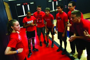 Team work - Students planning out the best strategy. Photo credit: Courtney Russo