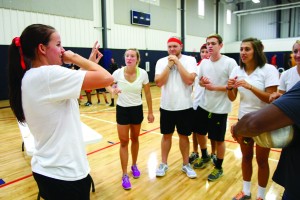 Guess - The charades challenge hyped up all the teams  Photo credit: Courtney Russo