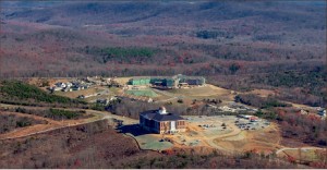 Construction of the medical school continues.