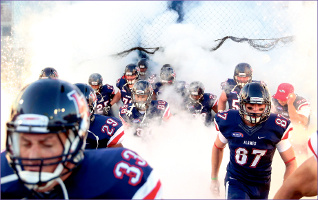FIRED UP — The Flames improved their record against FCS top-25 teams to 3-5 since Turner Gill has taken over. Photo credit: Courtney Russo