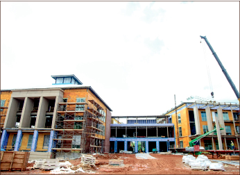 Construction on new library. Photo credit: Ruth Bibby