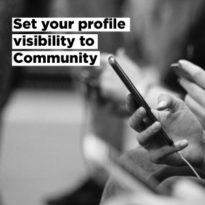 Set Profile Visibility to Community