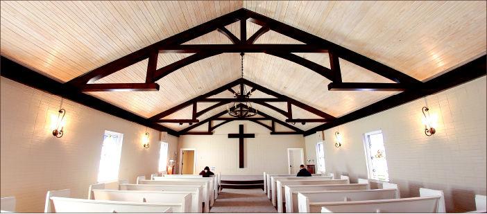 7. The newly renovated Prayer Chapel offers place for quiet prayer and reflection.