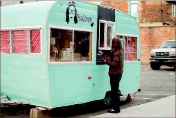 pastries— Mama Crockett’s Cider Donuts opened up its window in October 2014. Photo credit: Lauren Adriance
