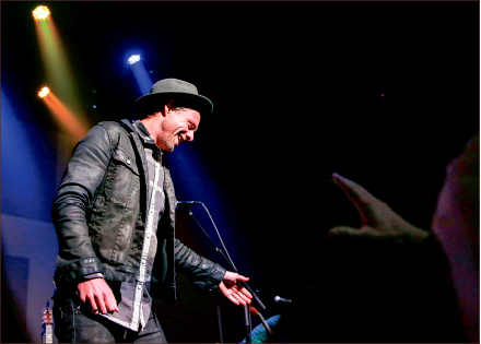 Unify — The LaHaye Event Space provided a close setting for Jon Foreman to connect with the audience. Photo credit: Courtney Russo