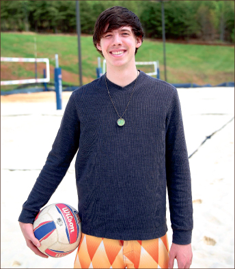 switch — Logan Smith mainly played basketball until he found a love for volleyball. Photo credit: Courtney Russo
