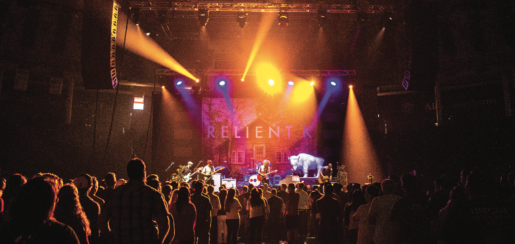 CONCERT — Relient K played to a packed audience Oct. 20 at the Vines Center alongside Switchfoot on the “Looking for America” tour. Both bands released new albums in July of this year. Photo credit: Michela Diddle