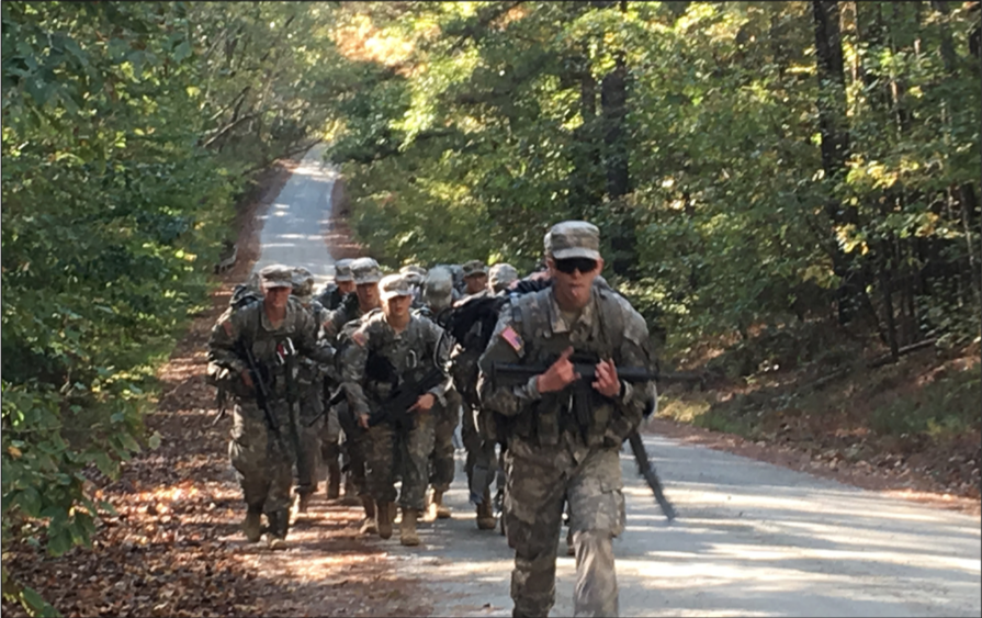 MARCH — Liberty ROTC cadets placed third out of 42 teams at the 4th Brigade Ranger Challenge Oct. 20-22. Photo Provided