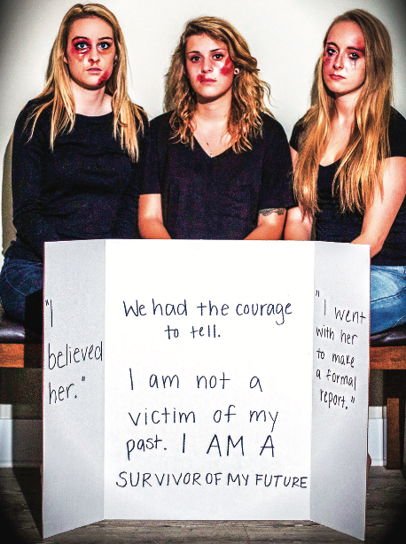 SURVIVOR — Members aim to show the reality of sexual assault. Photo provided
