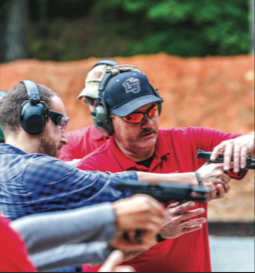 LEARN — Students and faculty learned gun safety at the current gun range. Joel Coleman| Liberty University News Service