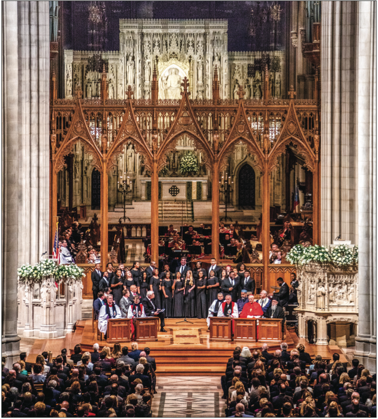 CEREMONY — President Donald Trump’s National Prayer Service was held at the National Cathedral in Washington D.C. Saturday, Jan 21, a day following his swearing-in ceremony. Photo Credit: Joel Coleman