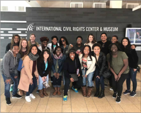 GROUP — Students with the Center4ME took a history museum cultural excursion last weekend to the International Civil Rights Center & Museum in Greensboro, North Carolina. Photo Provided