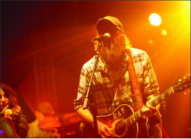 Remix —David Crowder (top and right) sang “You Are My Sunshine,” dedicated to those not able to attend the concert. Colton Dixon (left) opened the event. Photo credit: Ruth Bibby