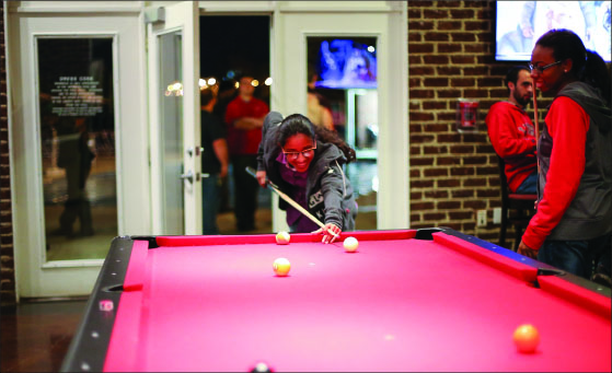 Good as new — David’s Place, formerly the East Campus Clubhouse, features entertainment and a Jamba Juice. Photo provided: Ruth Bibby
