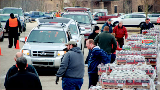 HELP — TRBC members come together to help the civilians of West Virginia have fresh water for drinking. Photo provided