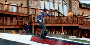 RAILS — The Snowflex offers skiing and snowboarding lessons year-round. Photo credit: Courtney Russo