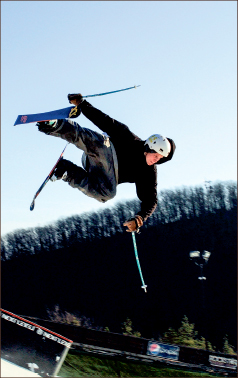 viral — A student-filmed video of snowboarder Jason Anderson on top of Snowflex hit the internet and quickly gained popularity. Photo credit: Amber Lachniet