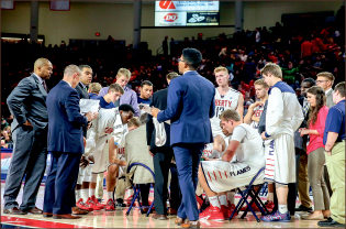 DEFEATED — The Flames followed their first Big South win with a big loss. Photo credit: Courtney Russo