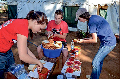 Task — While mission trips offer challenges of their own, students have to first raise the money to go. Photo provided