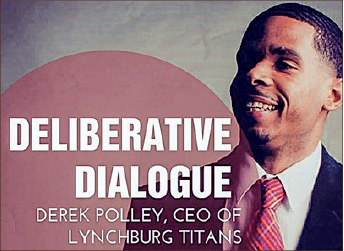 persevere — Derek Polley used his own story to encourage students to move forward through difficult times in their lives. Photo provided