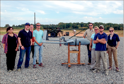 Small Package — Students will train further with the Aerosonde UAV this summer at Liberty SOA. Photo provided