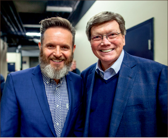 Collaboration — Ed Hindson and Mark Burnett worked on making “AD: The Bible Continues” as biblically sound as possible while using creative techniques to adapt the story for television. Photo credit: Kevin Manguiob