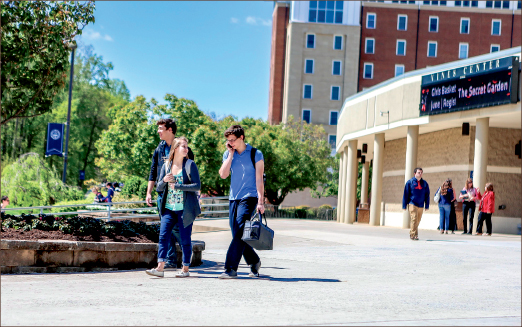 TRANSITION — Students prepare to take the skills learned during their time as undergraduates and put them into practice. Photo credit: Leah Seavers