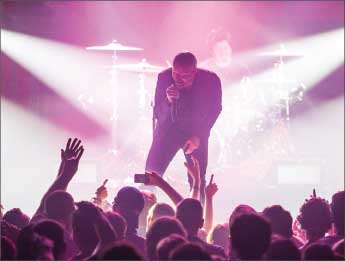 rock — RED performed some of their most popular songs including “Fight Inside.” Photo credit: Michela Diddle