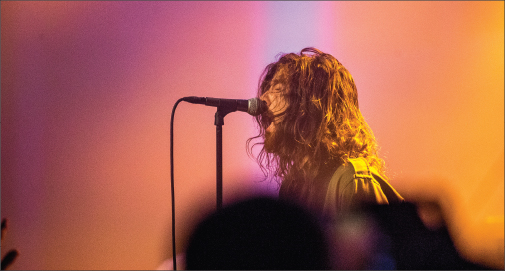 full house — The three Christian metalcore bands performed March 5 to a sold-out crowd of more than 700 people. Photo credit: Michela Diddle