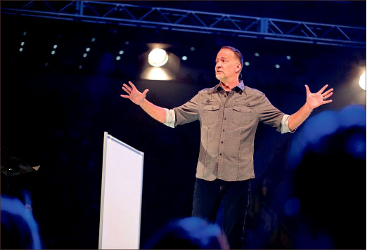 Authentic — David Stone encouraged students to live a life where they take advantage of the passion God has given to them. Photo credit: RJ Goodwin