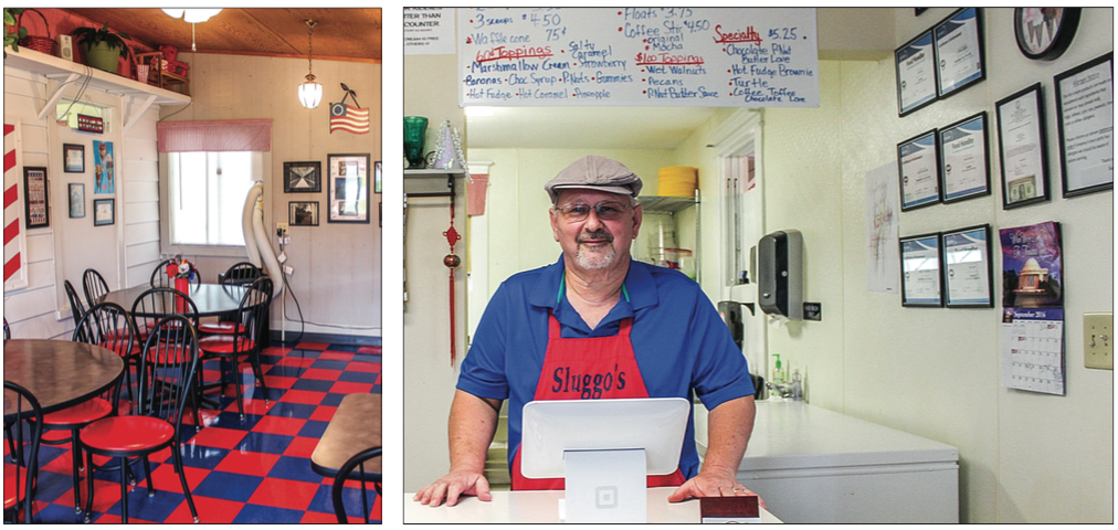 YUM — Carl “Sluggo” Merat uses Pennsylvania dairy products in his ice cream that have 12 percent butterfat, which gives his ice cream a premium classification and a smooth consistency. Photo credit: Stefanie Murza