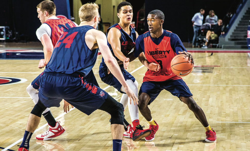 HUSTLE — Sophomore guard Lovell Cabbil led the Flames in steals in 2016 with 46. Photo credit: Amber Tiller
