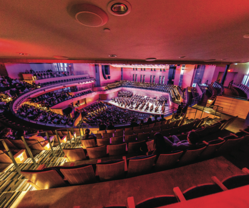 PERFORM — The acoustics of the concert hall change based on the genre of music being played. PC: Joel Coleman| Liberty University News Service