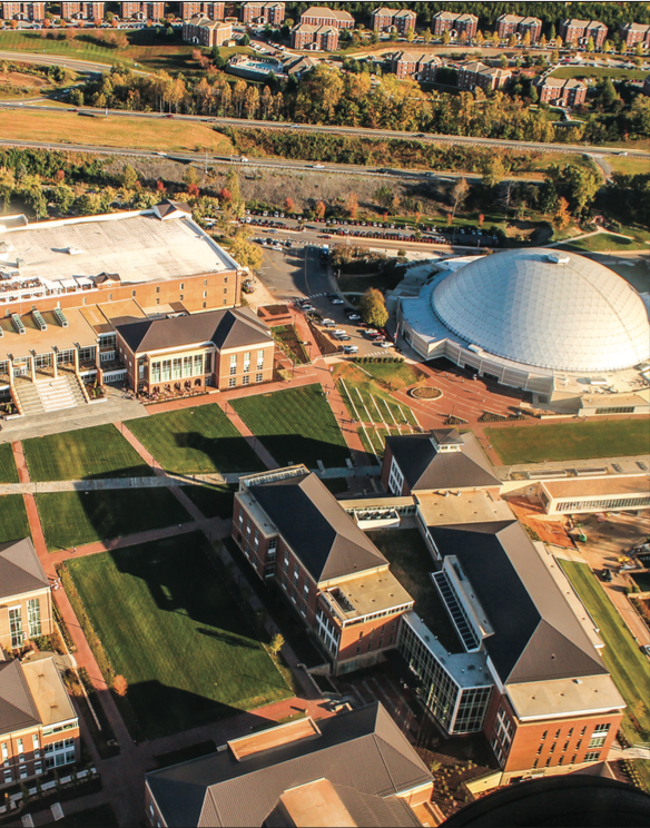 GROWTH — Liberty University’s student enrollment grew by 847 per- cent in the past 25 years, resulting in a larger local economic impact. Photo Credit: Amber Tiller