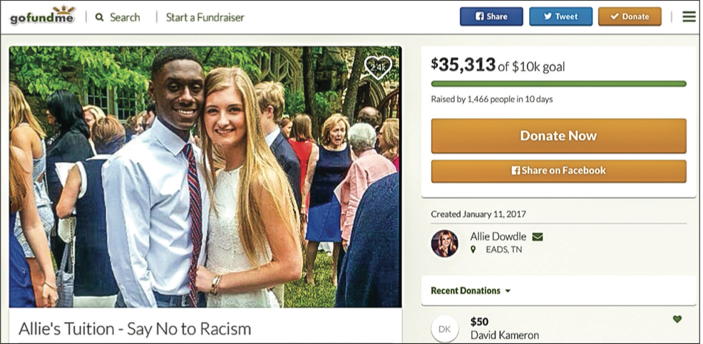 RACE — Allie Dowdle used the internet to her advantage when she created a GoFundMe page to garner financial support. Photo Credit: GoFundme.com