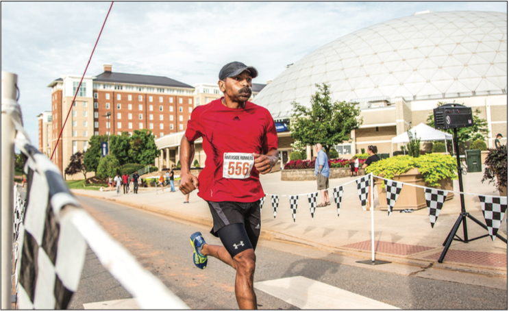 SPRINT — Runners participated in the Virginia Commonwealth Games 5k race July 16, 2016. Photo Credit: Kevin Manguiob