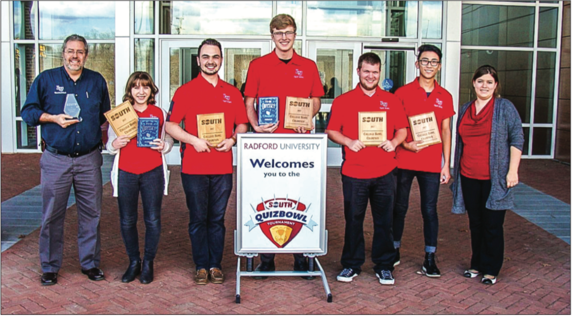 DEFENDING CHAMPS — The Quiz Bowl Team has won 10 of 12 Big South championships since quiz bowl was added to the conference. PHOTO PROVIDED