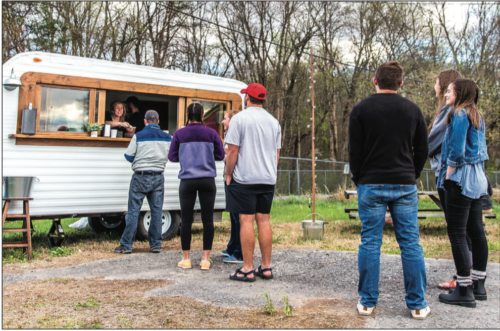 LOCATION — The Mookie’s food truck is parked on Aylor’s Farm in Forest, Virginia. Photo Credit: Michela Diddle