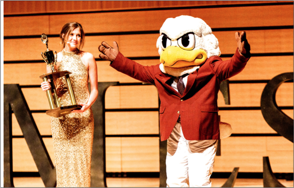 AWARDS — The Flamespys took place at the concert hall in the School of Music building. Photo Credit: Caroline Cummings