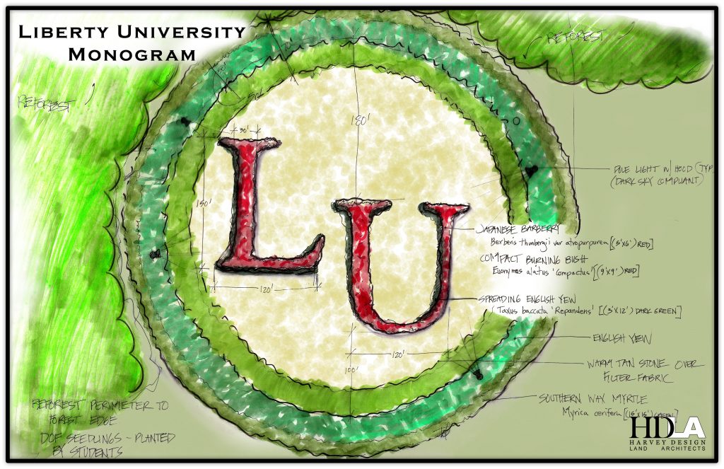 Liberty University’s monogram will be illuminated until 11 p.m. every ...