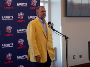 Liberty will meet Oregon in the Fiesta Bowl on New Year's Day.