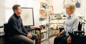 screenshot of Josh Rutledge interviewing Joni Eareckson Tada