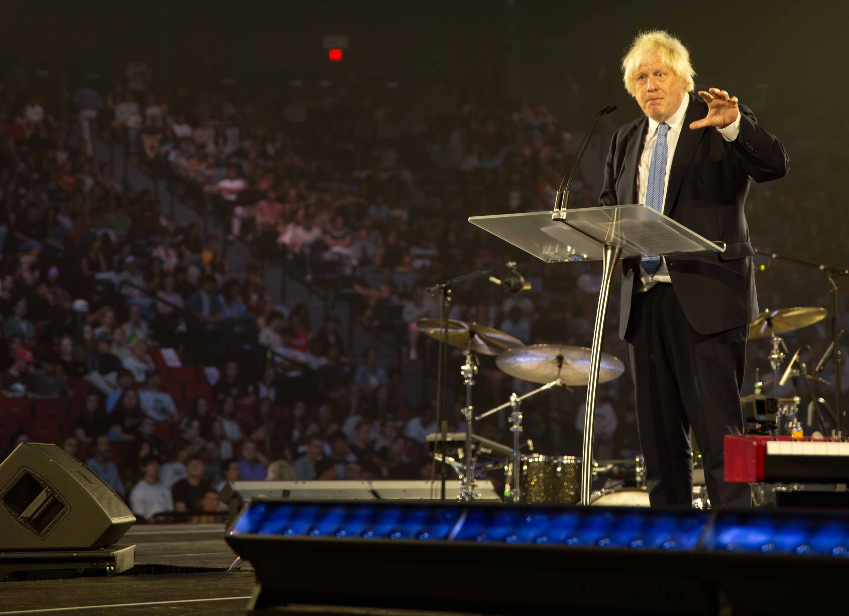 Former UK prime minister speaks to Liberty Students, encourages them to preserve freedom and democracy