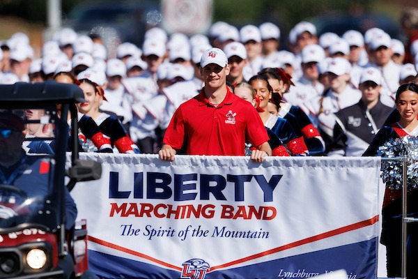 The Spirit of the Mountain entered the Alumni Tailgate during homecoming on November 01, 2025. (Photo by Matt Reynolds Liberty Marketing).