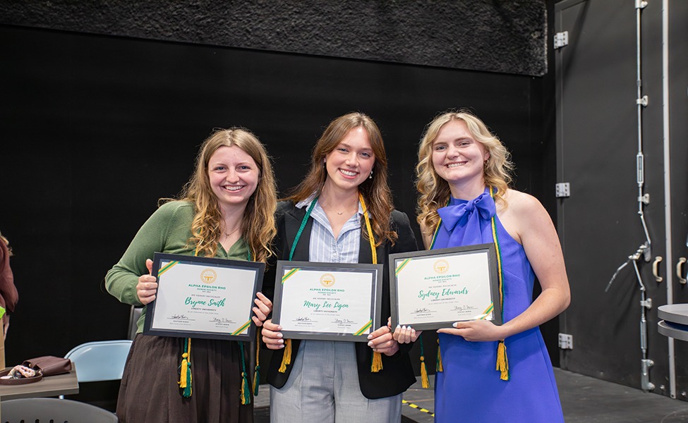 Liberty inducts first ever round of students into digital media honor society  