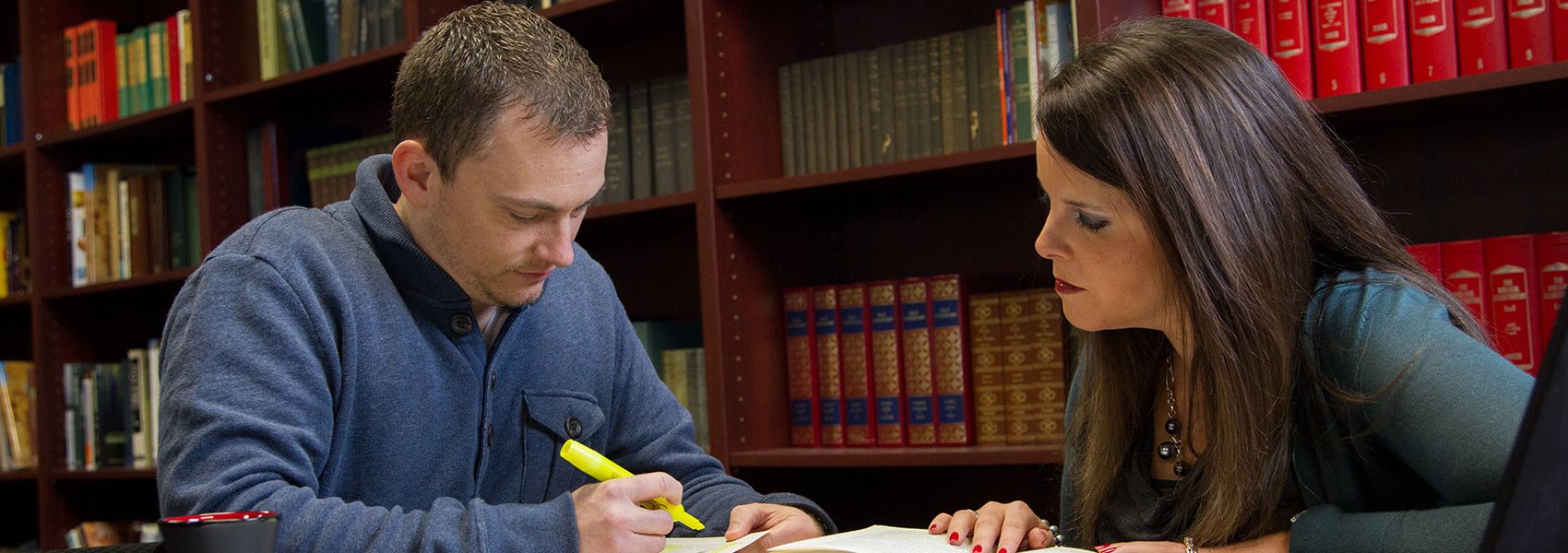 students studying
