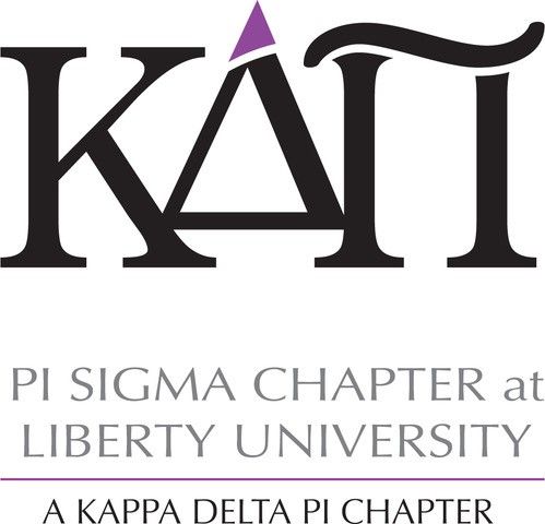 Pi Sigma chapter at Liberty University. A Kappa Delta Pi Chapter.