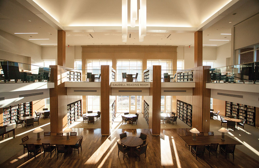 The Caudell Reading Room provides a quiet, reflective study area.