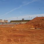 Ground has been leveled for Liberty's new softball field.